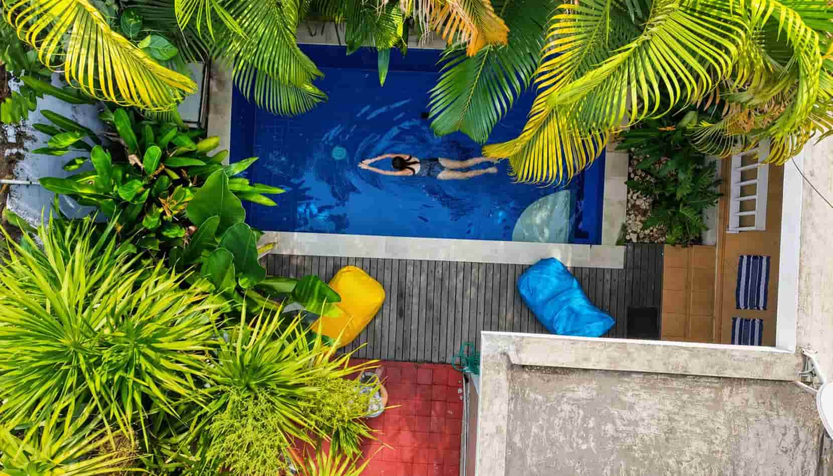Vue drone villa Bali